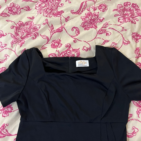 Stage Accents Performance Apparel Long Black Dress - Picture 2 of 3